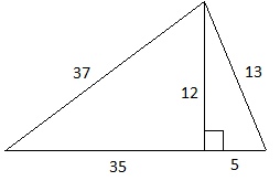 Найдите площадь треугольника, изображённого на рисунке. [image reupload=