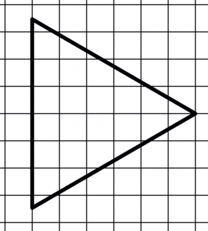 Треугольник на клетчатой бумаге. Фигуры на квадратной решетке. Треугольник на клеточной бумаге. Равносторонний треугольник на клетчатой бумаге.