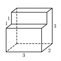 Найдите объём многогранника, изображённого на рисунке (все двугранные углы  – прямые). [image reupload=